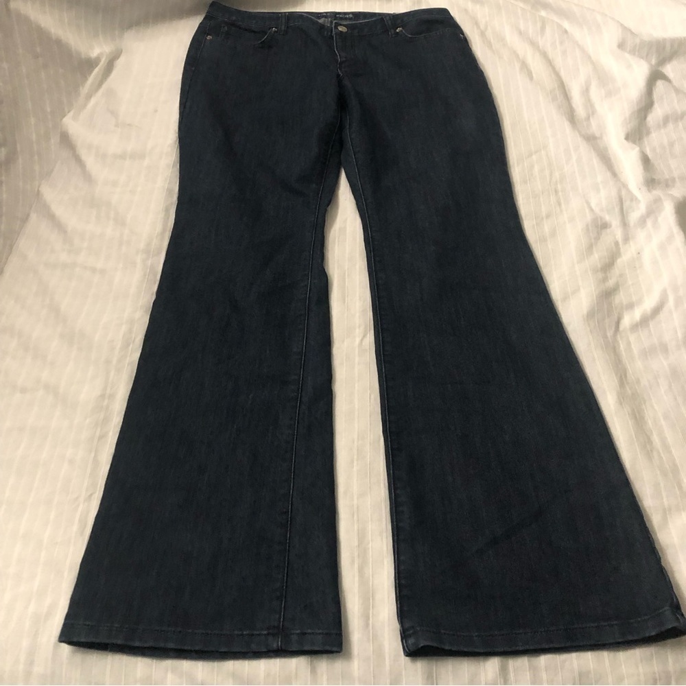 Michael Kors Jeans Womens dark Mid Rise Denim Zip Up Size 10 - Picture 1 of 6